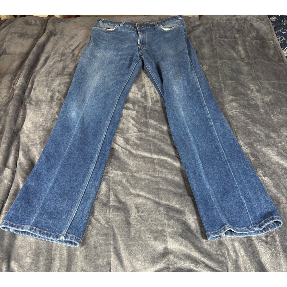 Vintage Levis Mens Jeans W38 L34 Made in USA Blue Denim Straight Leg